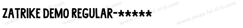 Zatrike Demo Regular字体转换